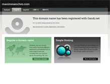 Tablet Screenshot of maximesanchez.com